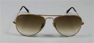 RAY-BAN AVIATOR GOLD FRAME RB3025 001/51 GRADIENT BROWN